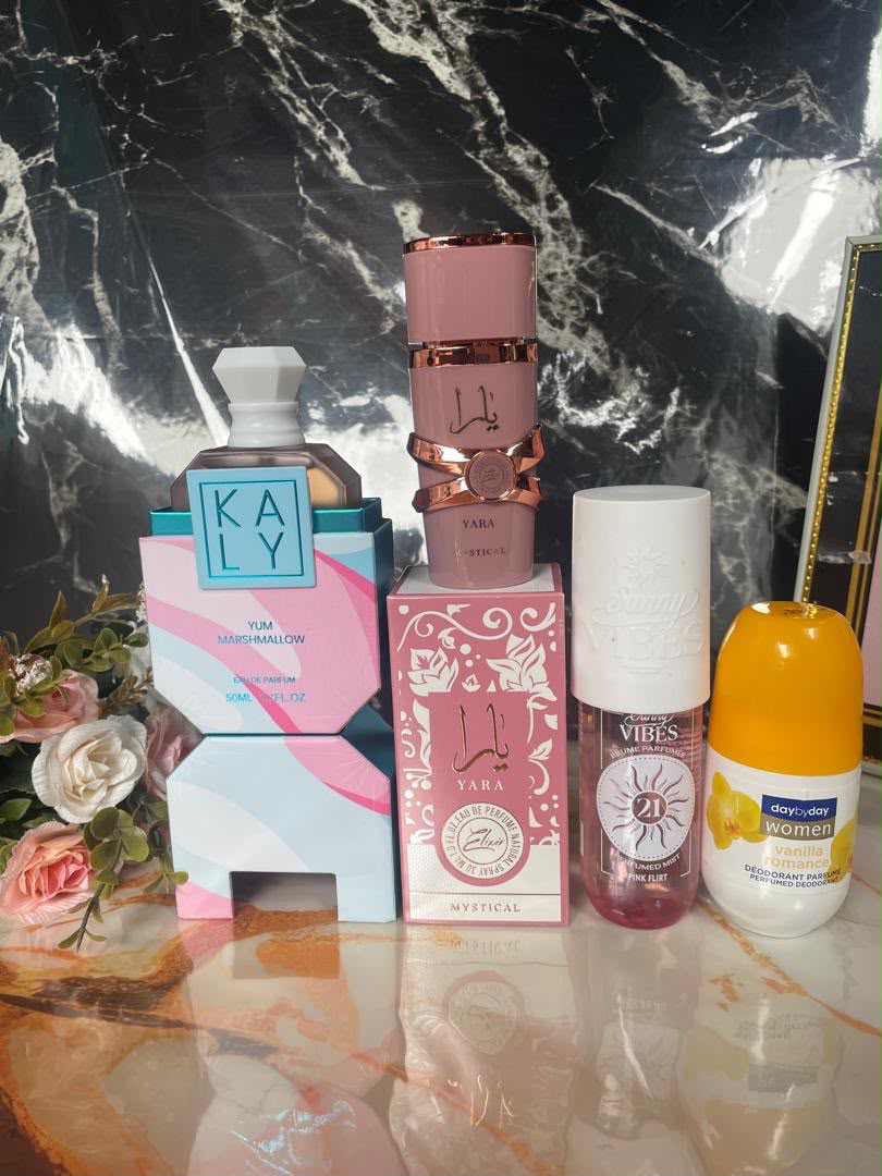 Coffret Marshmallow et Yara, brume Pink Flirt et déodorant Vanilla Romance